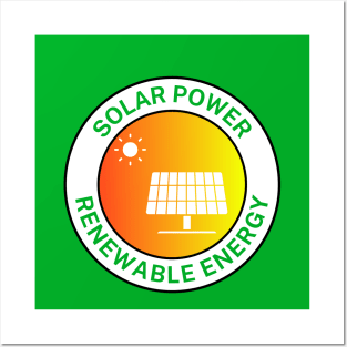 Solar Power Renewable Energy Posters and Art